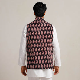 Black - bagh nehru jacket for men 10 - handcrafted