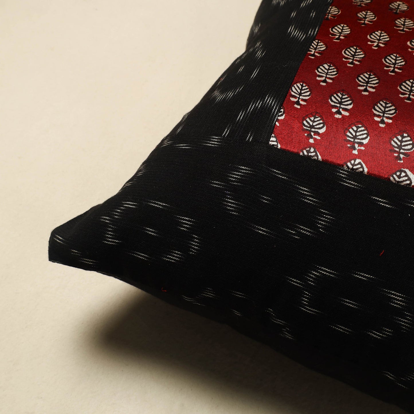 Buy Bagh Patch Ikat Cushion Cover