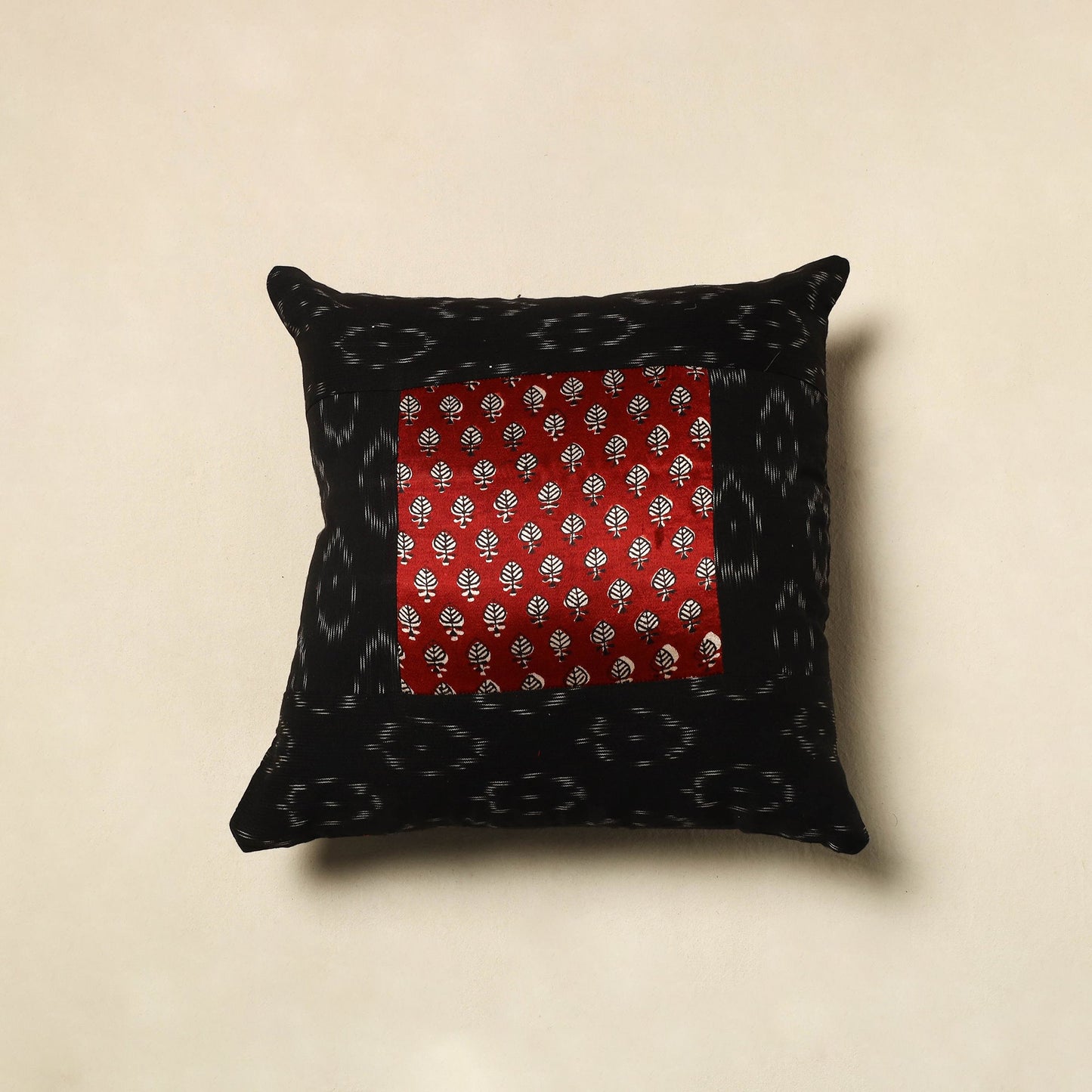 Buy Bagh Patch Ikat Cushion Cover