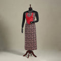 Black - bagh patchwork cotton unstitched kurta material