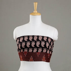 block printed blouse piece
