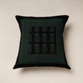 Black Bagh Block Printed  Cotton Cushion Cover 