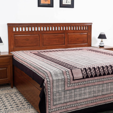 Buy Bagh Block Printed Cotton Double Bed Cover Online at iTokri.com