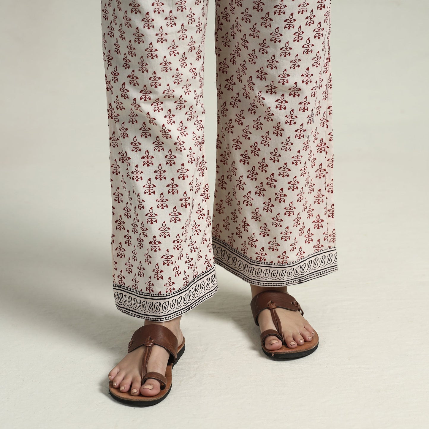 Buy Bagh Block Printed Cotton Kurta with Palazzo & Dupatta Set 04 Online at iTokri.com