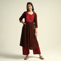  Bagh Block Printing Cotton Kurta with Palazzo & Dupatta Set Online at iTokri.com