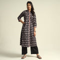 Buy Bagh Block Printing Cotton Kurta with Palazzo & Dupatta Set Online at iTokri.com