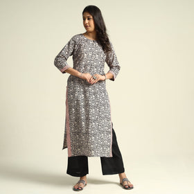  Bagh Block Printing Cotton Kurta with Palazzo & Dupatta Set 