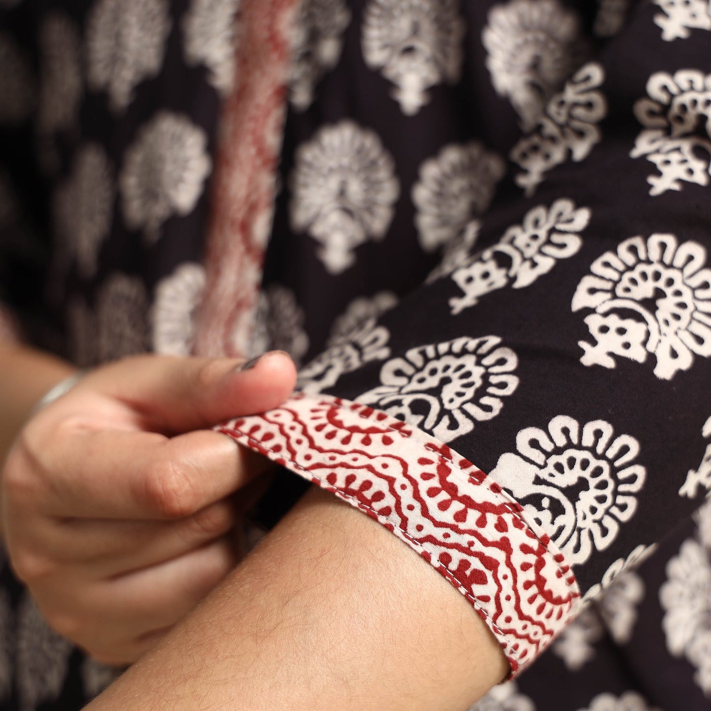 Buy Bagh Block Printing Cotton Kurta with Palazzo & Dupatta Set Online at iTokri.com