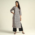  Bagh Block Printing Cotton Kurta with Palazzo & Dupatta Set 