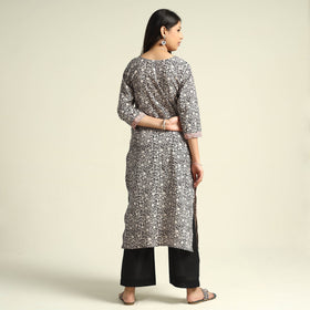  Bagh Block Printing Cotton Kurta with Palazzo & Dupatta Set 