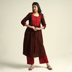  Bagh Block Printing Cotton Kurta with Palazzo & Dupatta Set Online at iTokri.com