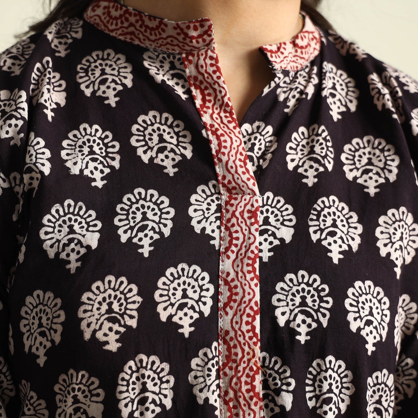 Buy Bagh Block Printing Cotton Kurta with Palazzo & Dupatta Set Online at iTokri.com