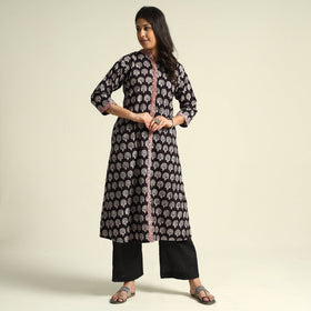 Buy Bagh Block Printing Cotton Kurta with Palazzo & Dupatta Set Online at iTokri.com