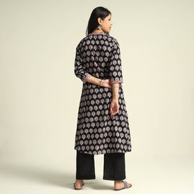 Buy Bagh Block Printing Cotton Kurta with Palazzo & Dupatta Set Online at iTokri.com