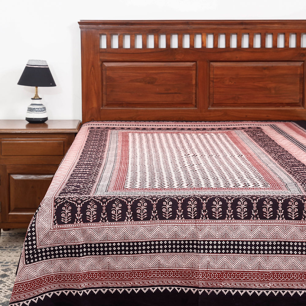 Multicolor - Bagh Block Printed Cotton Single Bed Cover (91 x 59 in)
