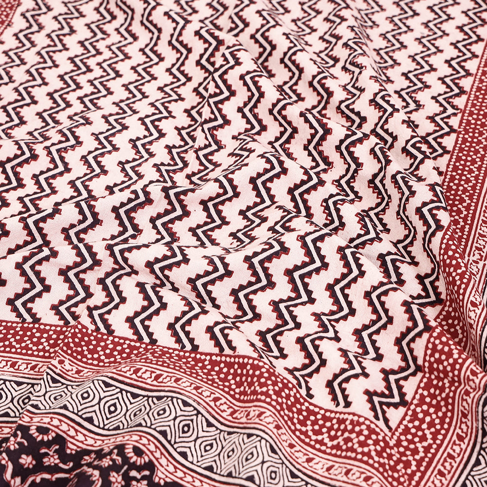 Multicolor - Bagh Block Printed Cotton Single Bed Cover (91 x 59 in)