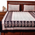 Multicolor - Bagh Block Printed Cotton Single Bed Cover with Pillow Covers (94 x 64 in)