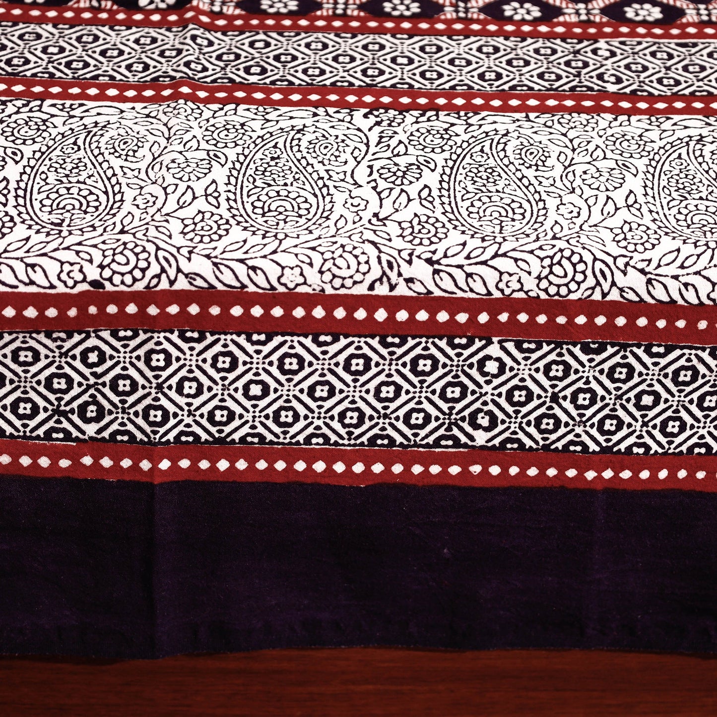  Bagh Block Printed Cotton Single Bed Cover with Pillow Covers 