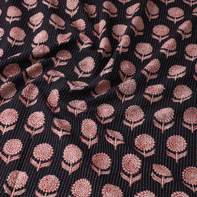 Buy Bagh Block Printed Kantha Style Cotton Fabric 27 Online at iTokri.com