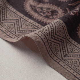  Bagh Block Printed Merino Wool Handloom Fabric 