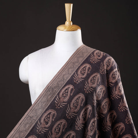  Bagh Block Printed Merino Wool Handloom Fabric 