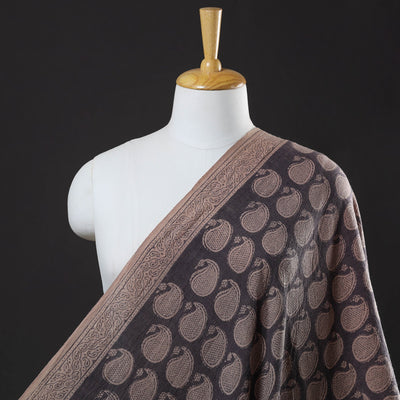  Bagh Block Printed Merino Wool Handloom Fabric 