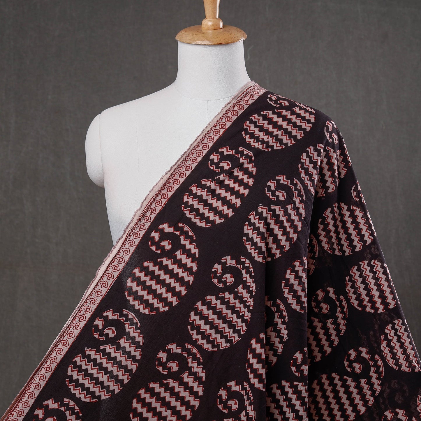  Bagh Block Printed Natural Dyed Cotton Fabric Online at iTokri.com