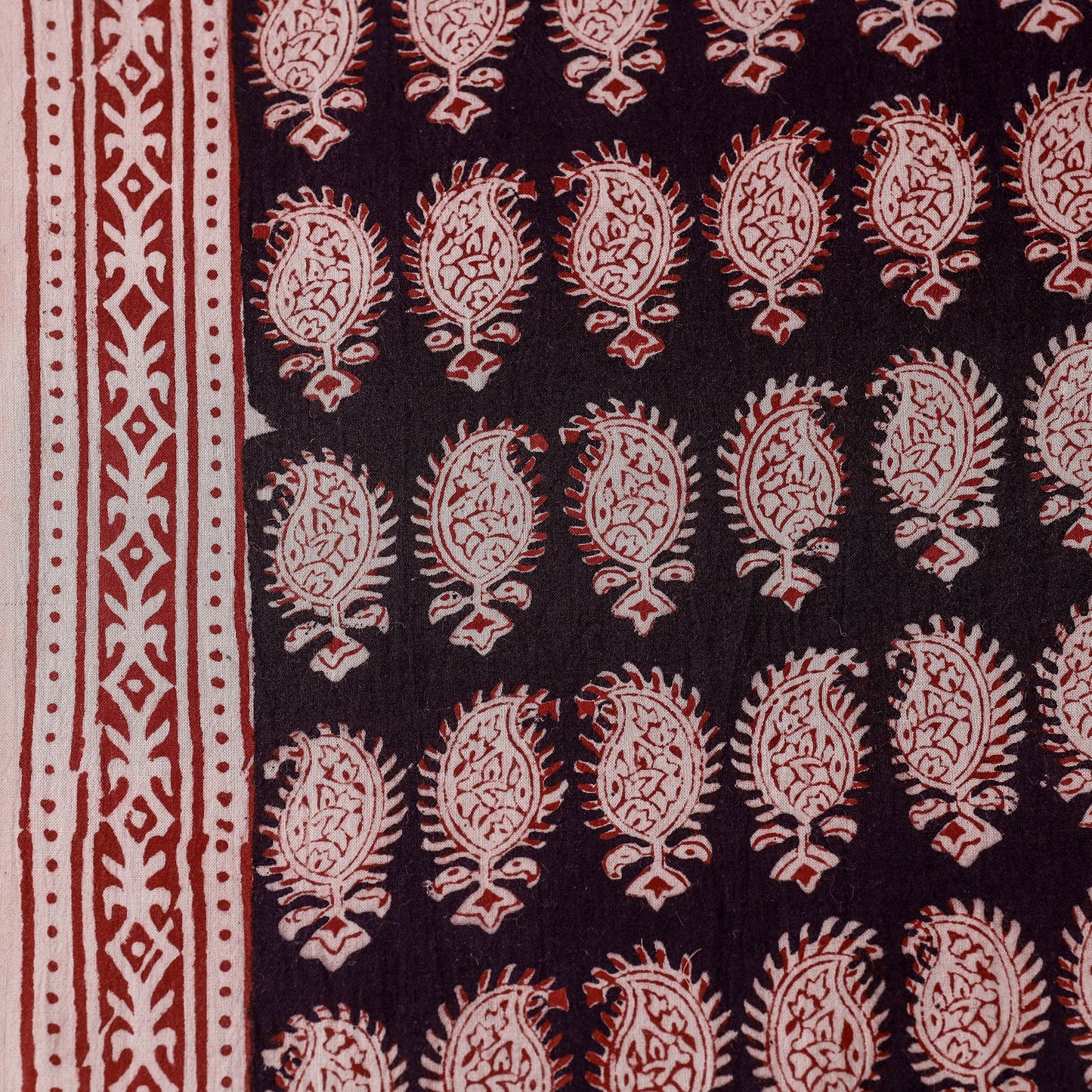  Bagh Block Printing Natural Dyed Cotton Fabric 