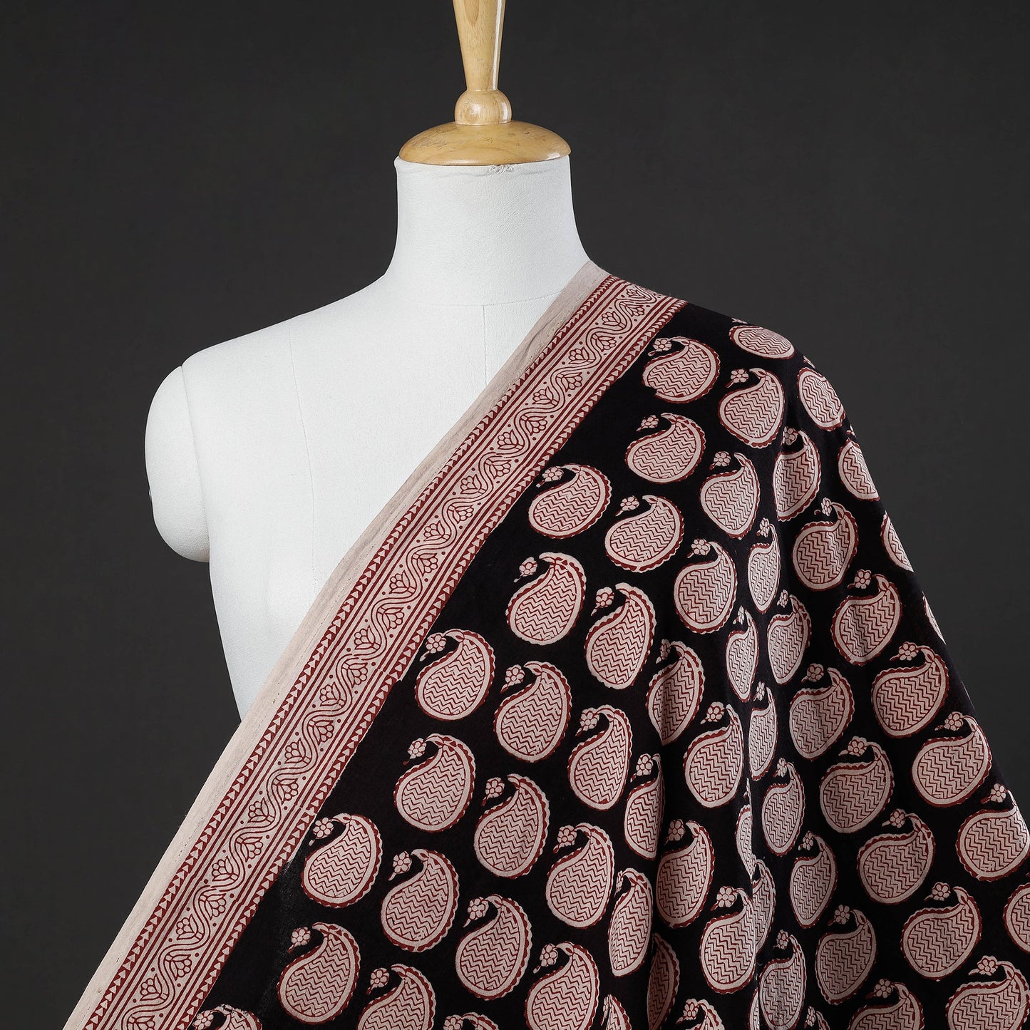  Bagh Block Printing Natural Dyed Cotton Fabric 