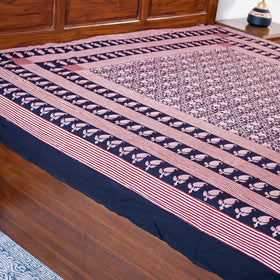  Bagh Block Printed Natural Dyed Pure Cotton Double Bed Cover 