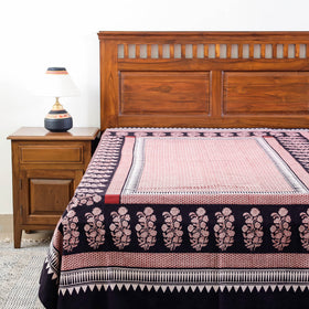  Bagh Block Printed Natural Dyed Pure Cotton Single Bed Cover Online at iTokri.com