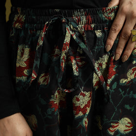 Black - bagru natural dyed cotton harem pant 14