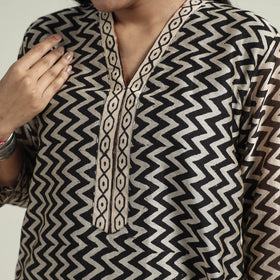 Bagru Kurta with Palazzo & Dupatta Set