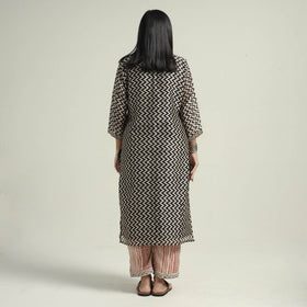 Bagru Kurta with Palazzo & Dupatta Set
