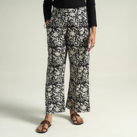 Buy Bagru Block Printed Cotton Elasticated Palazzo Online at iTokri.com
