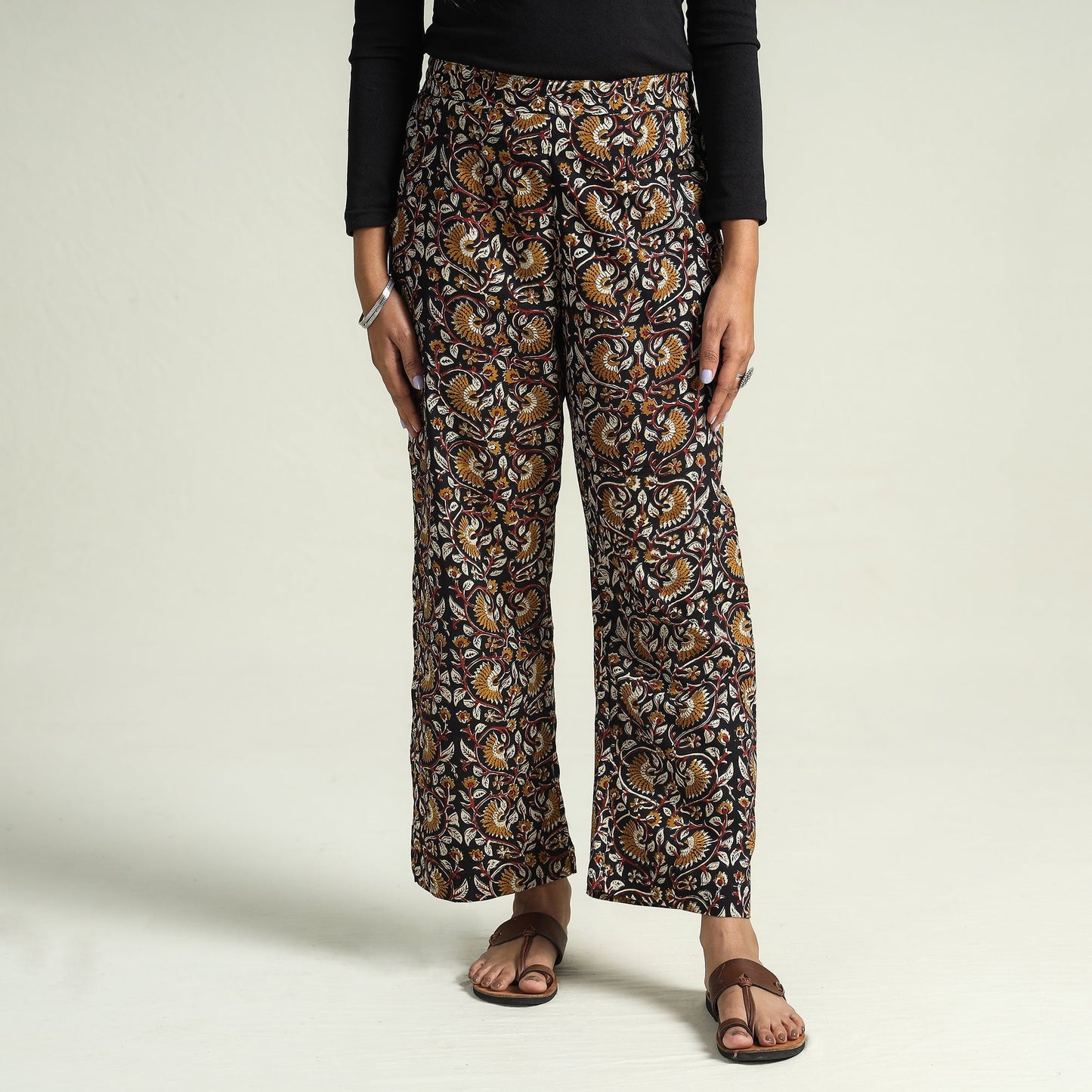  Bagru Block Printed Cotton Elasticated Palazzo 
