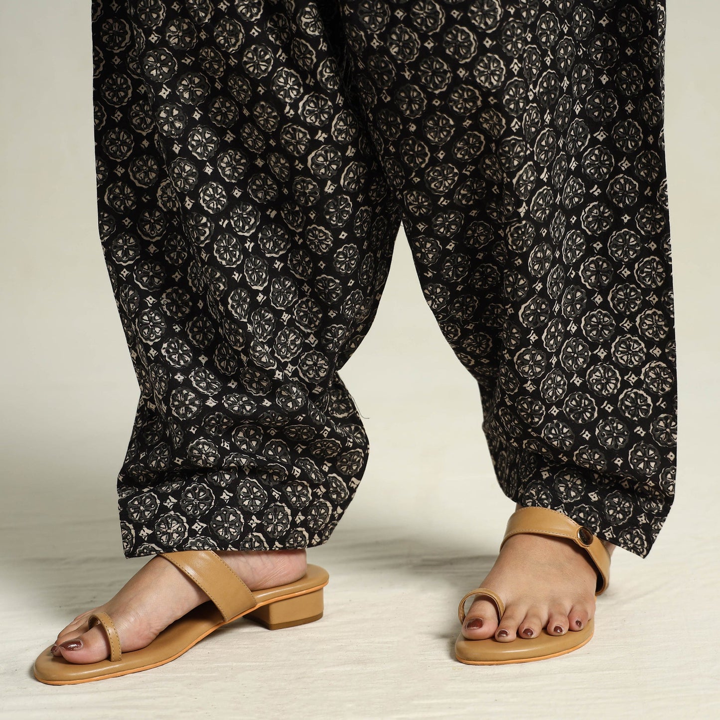 Buy Bagru Block Printed Cotton Elasticated Salwar 01 Online at iTokri.com