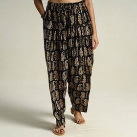 Buy Bagru Block Printed Cotton Elasticated Salwar 10 Online at iTokri.com
