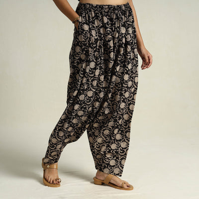 Buy Bagru Block Printed Cotton Elasticated Salwar 13 Online at iTokri.com