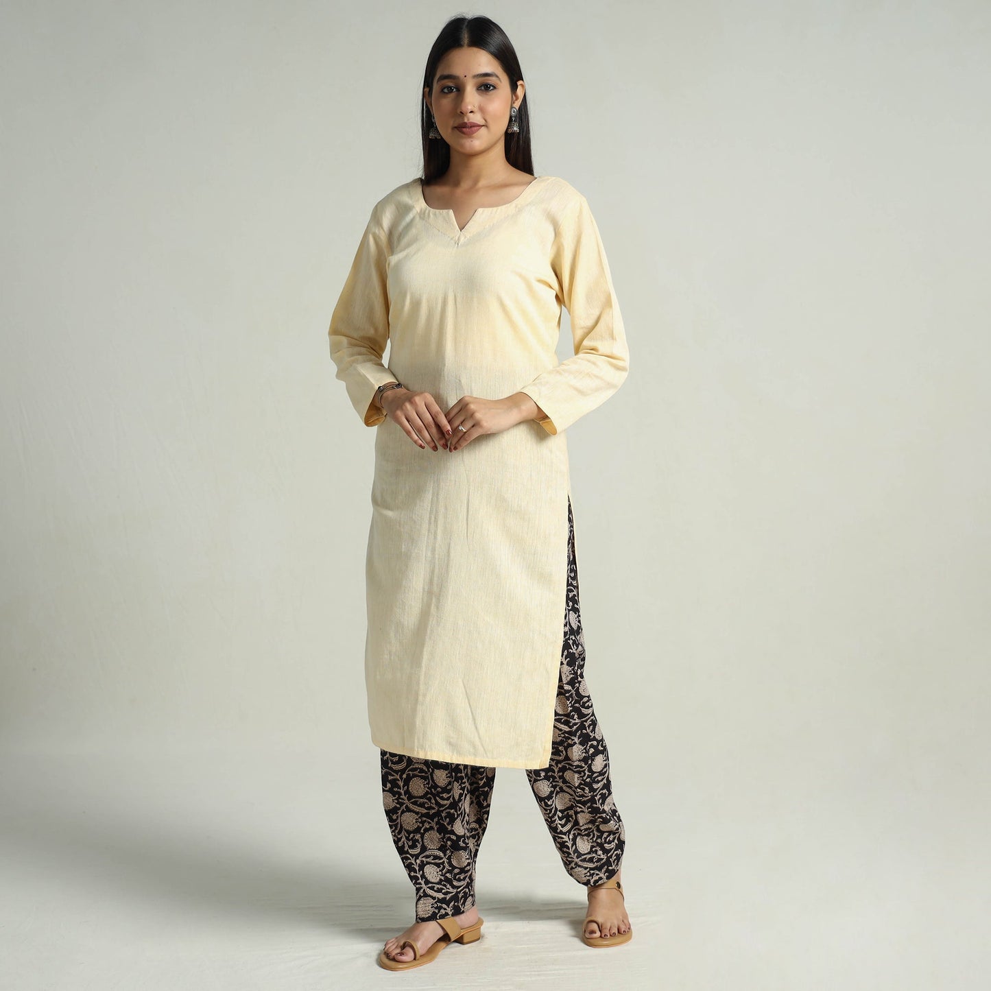 Buy Bagru Block Printed Cotton Elasticated Salwar 13 Online at iTokri.com
