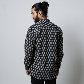Buy Bagru Block Printed Cotton Men Full Sleeve Shirt Online l iTokri.com
