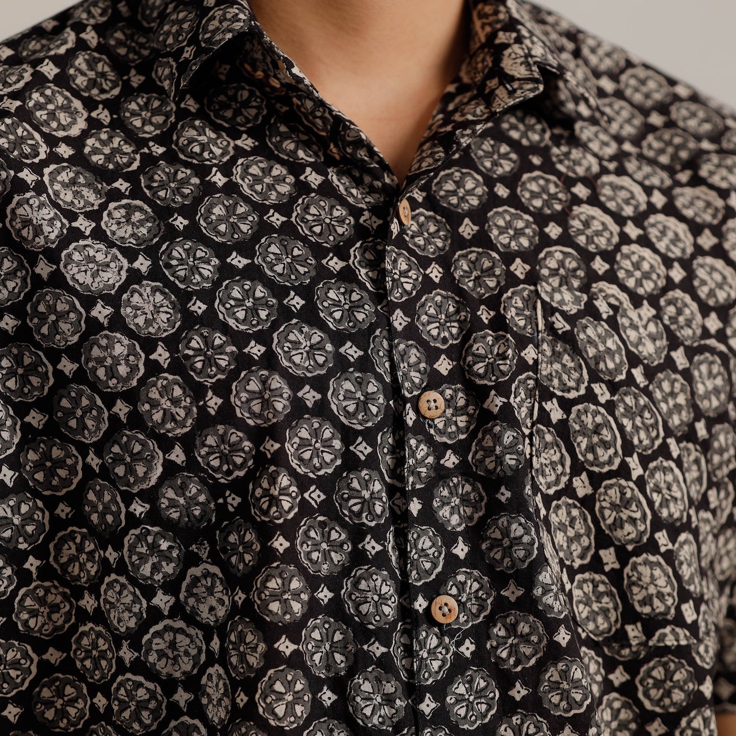 Buy Bagru Block Printed Men Half Sleeve Shirt l iTokri