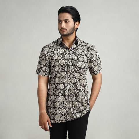 Buy Bagru Block Printed Cotton Men Half Sleeve Shirt Online at iTokri.com