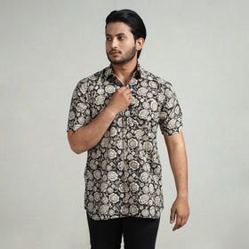 Buy Bagru Block Printed Cotton Men Half Sleeve Shirt Online at iTokri.com