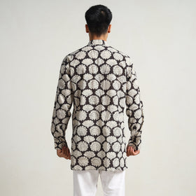 Buy Bagru Block Printing Cotton Men Short Kurta 05 Online at iTokri.com