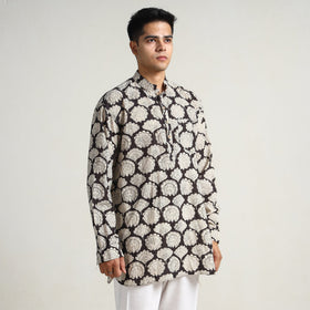 Buy Bagru Block Printing Cotton Men Short Kurta 05 Online at iTokri.com