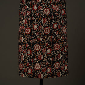 Black - bagru cotton apron with pocket 13 - handcrafted