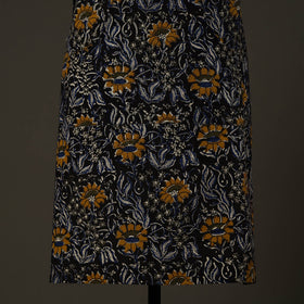 Black Bagru Block Print Cotton Apron with Pocket 