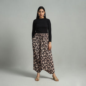  Bagru Block Print Cotton Elasticated Harem Pant