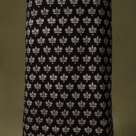 Black - bagru cotton unstitched kurta material (2.65m) 48